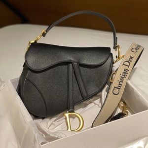 Dior Saddle Leather Bag with strap